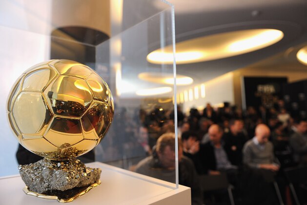 PARIS, FRANCE - DECEMBER 05:  The FIFA Ballon D'Or trophy is seen during the FIFA Ballon D'Or Press conference on December 5, 2011 in Paris, France.  (Photo by Pascal Le Segretain/Getty Images)