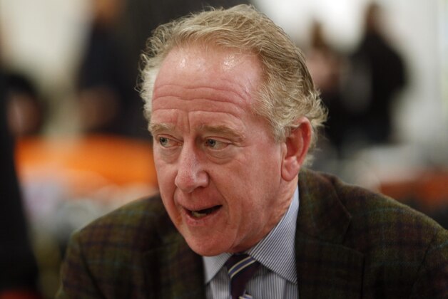 Jan 31, 2013; New Orleans, LA, USA; NFL former quarterback Archie Manning is interviewed on radio row at the New Orleans Convention Center in preparation for Super Bowl XLVII to be played between the San Francisco 49ers and Baltimore Ravens.  Mandatory Credit: Jerry Lai-USA TODAY Sports