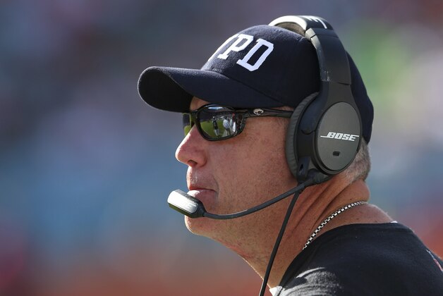 MIAMI GARDENS, FL - DECEMBER 28:  Head coach Rex Ryan of the New York Jets looks on in the third  quarter as the Jets met the Miami Dolphins in a game at Sun Life Stadium on December 28, 2014 in Miami Gardens, Florida.  (Photo by Mike Ehrmann/Getty Images)
