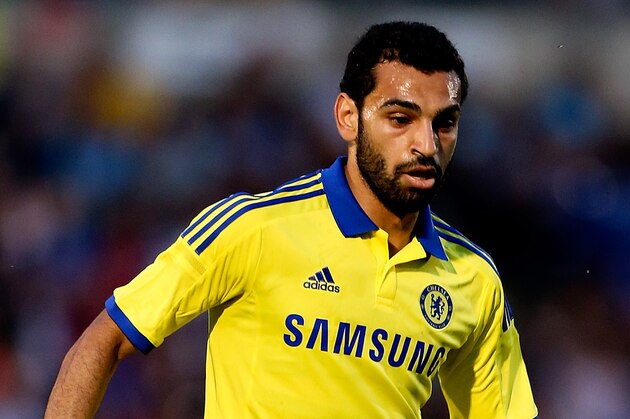 HIGH WYCOMBE, ENGLAND - JULY 16:  Mohamed Salah of Chelsea in action duing the pre season friendly match between Wycombe Wanderers and Chelsea at Adams Park on July 16, 2014 in High Wycombe, England.  (Photo by Ben Hoskins/Getty Images)