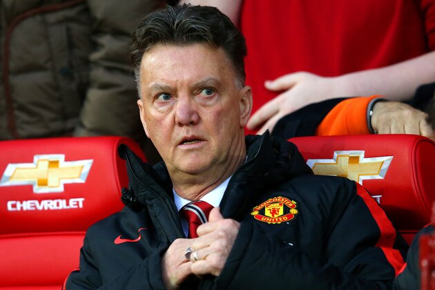 MANCHESTER, ENGLAND - JANUARY 11:  Louis van Gaal, manager of Manchester United looks on before the Barclays Premier League match between Manchester United and Southampton at Old Trafford on January 11, 2015 in Manchester, England.  (Photo by Alex Livesey/Getty Images)