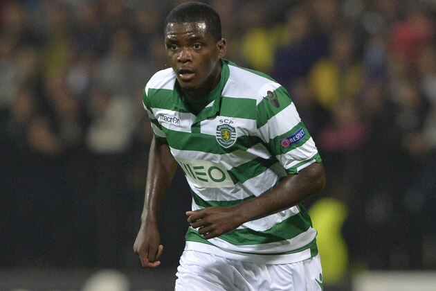 MARIBOR,SLOVENIA - SEPTEMBER 17:  William Carvalho of Sporting Clube de Portugal in action during the UEFA Group G Champions League football match between NK Maribor and Sporting Lisbon at the Ljudski vrt Stadium on September 17, 2014 in Maribor, Slovenia. (Photo by Samuel Kubani/EuroFootball/Getty Images)