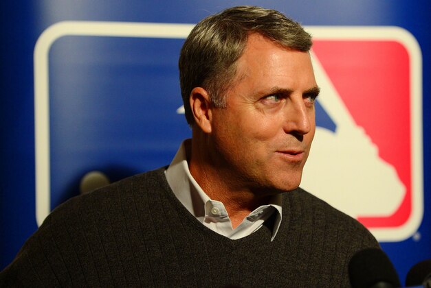 Dec 8, 2014; San Deigo, CA, USA; Cincinnati Reds manager Bryan Price speaks to media at the MLB Winter Meetings at Manchester Grand Hyatt. Mandatory Credit: Jake Roth-USA TODAY Sports