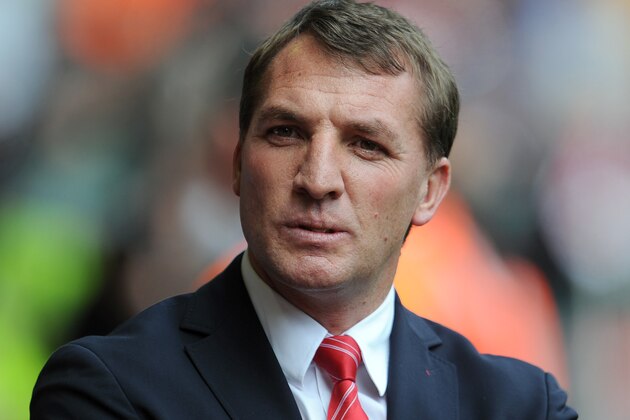 Liverpool's manager Brendan Rodgers during their English Premier League soccer match against Newcastle United at Anfield in Liverpool, England, Sunday May 11, 2014. (AP Photo/Clint Hughes)