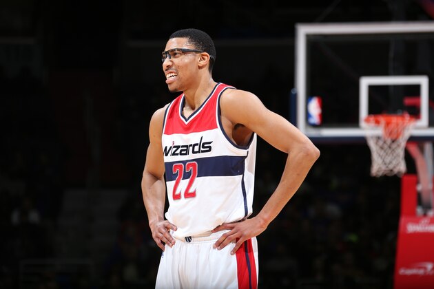 WASHINGTON, DC -  JANUARY 7: Otto Porter Jr. #22 of the Washington Wizards during the game against the New York Knicks on January 7, 2015 at Verizon Center in Washington, DC. NOTE TO USER: User expressly acknowledges and agrees that, by downloading and or using this Photograph, user is consenting to the terms and conditions of the Getty Images License Agreement. Mandatory Copyright Notice: Copyright 2015 NBAE (Photo by Ned Dishman/NBAE via Getty Images)