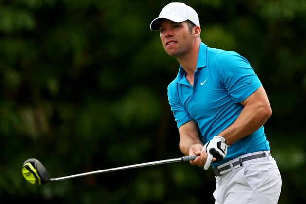 HONOLULU, HI - JANUARY 15:  Paul Casey of England plays his shot from the fifth tee during the first round of the Sony Open In Hawaii at Waialae Country Club on January 15, 2015 in Honolulu, Hawaii.  (Photo by Mike Ehrmann/Getty Images)