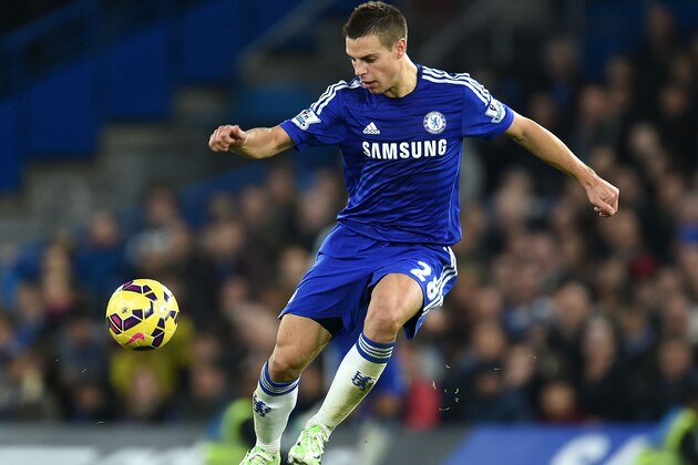 LONDON, ENGLAND - NOVEMBER 22: Cesar Azpilicueta of Chelsea in action during the Barclays Premier League match between Chelsea and West Bromwich Albion at Stamford Bridge on November 22, 2014 in London, England. (Photo by Tom Dulat/Getty Images)