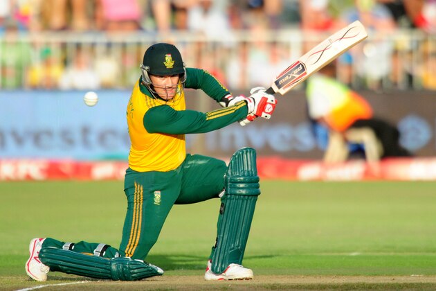 South Africa's Morne van Wyk at the wicket during a T20 cricket match against West Indies in Durban, South Africa, Wednesday, Jan. 14, 2015. (AP Photo)