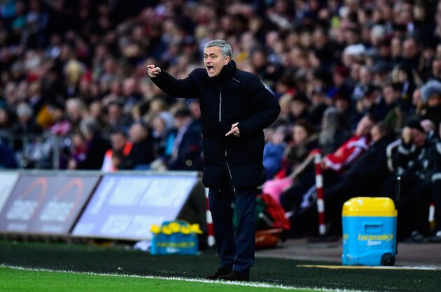 SWANSEA, WALES - JANUARY 17: Chelsea manager Jose Mourinho reacts during the Barclays Premier League match between Swansea City and Chelsea at Liberty Stadium on January 17, 2015 in Swansea, Wales. (Photo by Stu Forster/Getty Images) SWANSEA, WALES - JANUARY 17: Chelsea manager Jose Mourinho reacts during the Barclays Premier League match between Swansea City and Chelsea at Liberty Stadium on January 17, 2015 in Swansea, Wales. (Photo by Stu Forster/Getty Images)