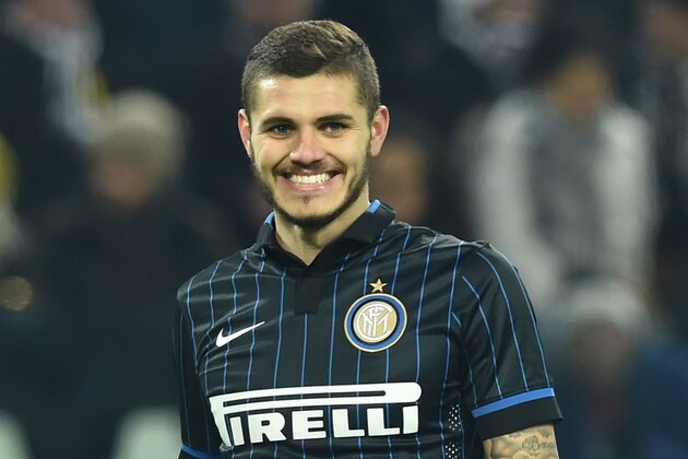 TURIN, ITALY - JANUARY 06:  Mauro Emanuel Icardi of FC Internazionale Milano reacts during the Serie A match between Juventus FC and FC Internazionale Milano at Juventus Arena on January 6, 2015 in Turin, Italy.  (Photo by Valerio Pennicino/Getty Images)