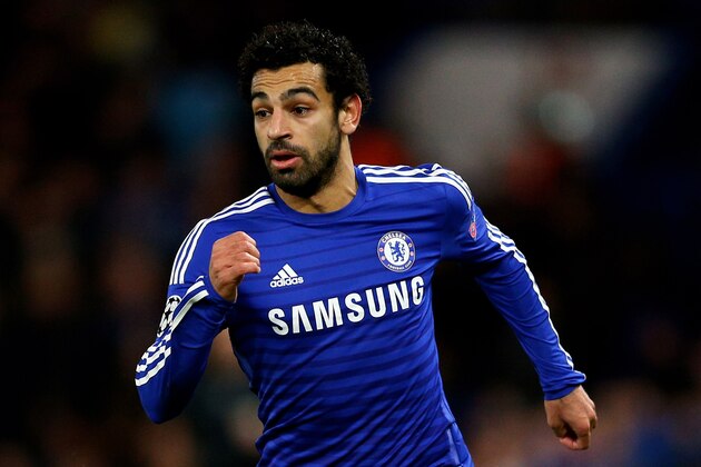 LONDON, ENGLAND - DECEMBER 10:  Mohamed Salah of Chelsea in action during the UEFA Champions League group G match between Chelsea and Sporting Clube de Portugal at Stamford Bridge on December 10, 2014 in London, United Kingdom.  (Photo by Clive Mason/Getty Images)