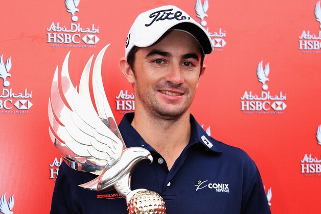 ABU DHABI, UNITED ARAB EMIRATES - JANUARY 18:  Gary Stal of France pictured after winning the Abu Dhabi HSBC Golf Championship at Abu Dhabi Golf Club on January 18, 2015 in Abu Dhabi, United Arab Emirates.  (Photo by Matthew Lewis/Getty Images)