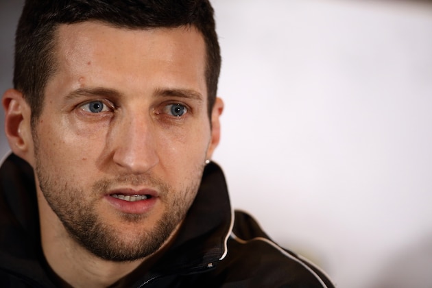 LONDON, ENGLAND - MAY 29: Carl Froch talks during a press conference to announce the upcoming WBA & IBF Super Middleweight World Championship fight between Carl Froch and George Groves at Wembley Stadium on May 29, 2014 in London, England. (Photo by Jordan Mansfield/Getty Images) LONDON, ENGLAND - MAY 29: Carl Froch talks during a press conference to announce the upcoming WBA & IBF Super Middleweight World Championship fight between Carl Froch and George Groves at Wembley Stadium on May 29, 2014 in London, England. (Photo by Jordan Mansfield/Getty Images)