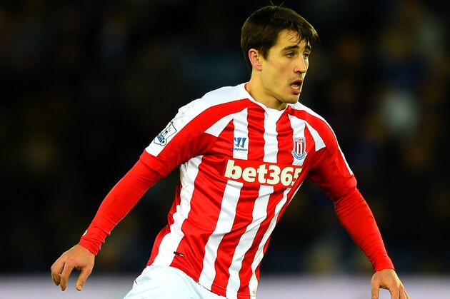 LEICESTER, ENGLAND - JANUARY 17:  Bojan Krkic of Stoke City in action during the Barclays Premier League match between Leicester City and Stoke City at The King Power Stadium on January 17, 2015 in Leicester, England.  (Photo by Shaun Botterill/Getty Images)