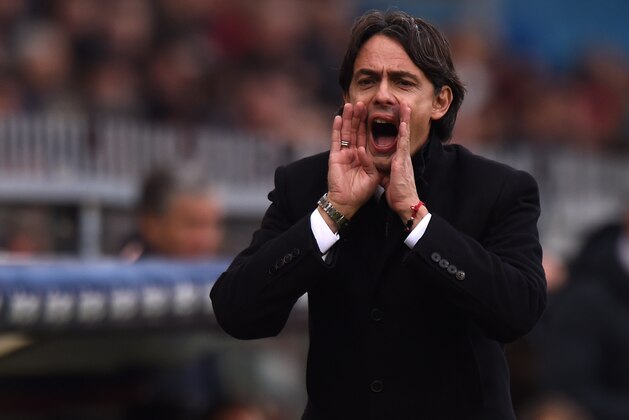 GENOA, ITALY - DECEMBER 07:  Head coach Filippo Inzaghi of Milan shouts during the Serie A match between Genoa CFC and AC Milan at Stadio Luigi Ferraris on December 7, 2014 in Genoa, Italy.  (Photo by Tullio M. Puglia/Getty Images)