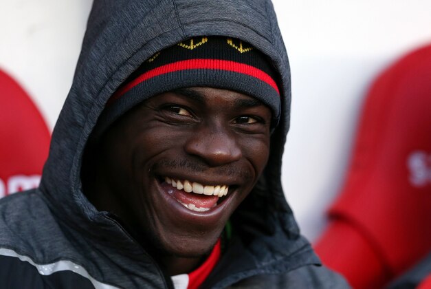Liverpool's Mario Balotelli ahead of their English Premier League soccer match against Sunderland at the Stadium of Light, Sunderland, England, Saturday, Jan. 10, 2015. (AP Photo/Scott Heppell)