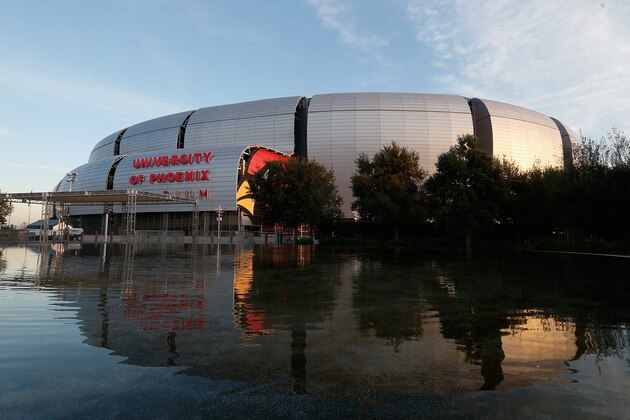 GLENDALE, AZ - DECEMBER 11:  General view of University of Phoenix Stadium on December 11, 2014 in Glendale, Arizona. Super Bowl XLIX will be held at the University of Phoenix Stadium on Febrauary 1, 2015.  (Photo by Christian Petersen/Getty Images)