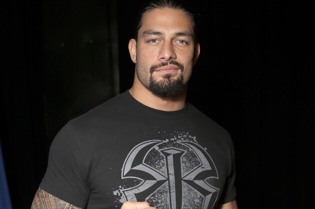 WWE Roman Reigns attends the WWE 2K15 SummerSlam Confidential Panel at Club Nokia, on Saturday, August 16, 2014 in Los Angeles. (Photo by Todd Williamson/Invision for 2K/AP Images) WWE Roman Reigns attends the WWE 2K15 SummerSlam Confidential Panel at Club Nokia, on Saturday, August 16, 2014 in Los Angeles. (Photo by Todd Williamson/Invision for 2K/AP Images)
