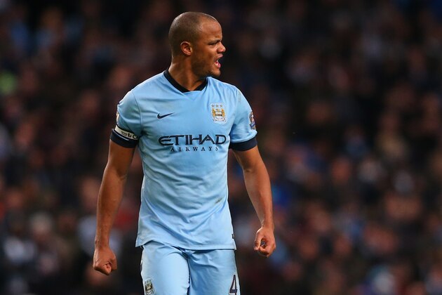 MANCHESTER, ENGLAND - JANUARY 18: Vincent Kompany of Manchester City shouts during the Barclays Premier League match between Manchester City and Arsenal at Etihad Stadium on January 18, 2015 in Manchester, England. (Photo by Alex Livesey/Getty Images) MANCHESTER, ENGLAND - JANUARY 18: Vincent Kompany of Manchester City shouts during the Barclays Premier League match between Manchester City and Arsenal at Etihad Stadium on January 18, 2015 in Manchester, England. (Photo by Alex Livesey/Getty Images)