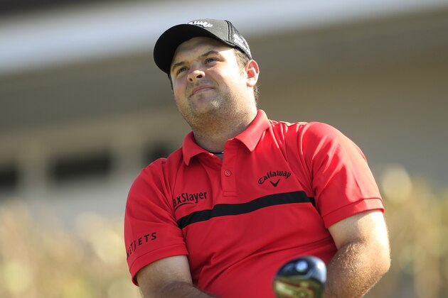 Patrick Reed drives on the first tee during the final round of the Tournament of Champions golf tournament, Monday, Jan. 12, 2015, in Kapalua, Hawaii.  (AP Photo/Marco Garcia)