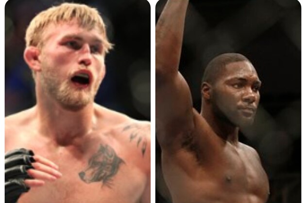 Alexander Gustafsson (l) and Anthony Johnson (r)