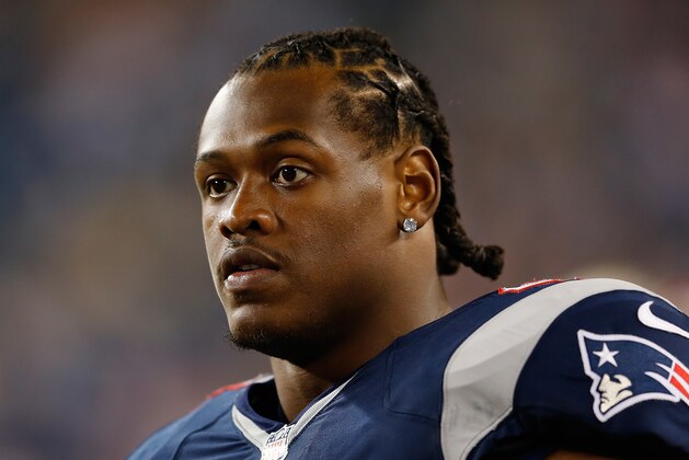 FOXBORO, MA - AUGUST 20:    Dont'a Hightower #45 of the New England Patriots watches the action from the sidelines against the Philadelphia Eagles during a preseason game at Gillette Stadium on August  20, 2012 in Foxboro, Massachusetts. (Photo by Jim Rogash/Getty Images)