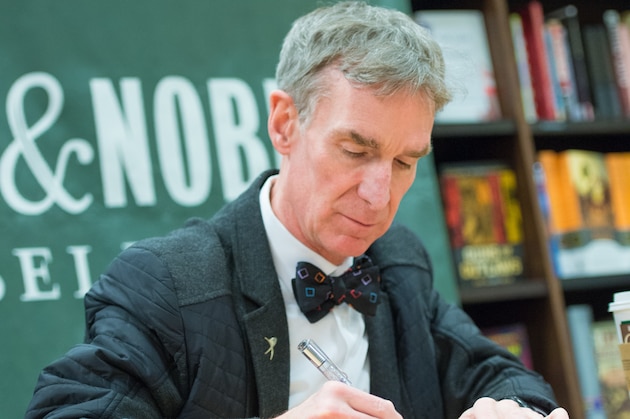 Bill Nye signs copies of his new book