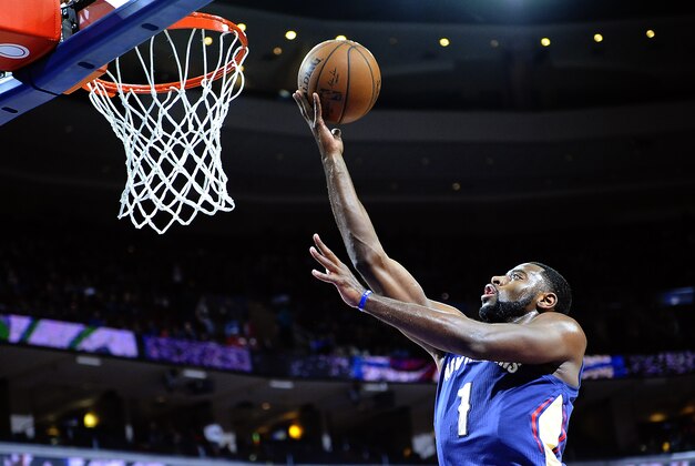 New Orleans Pelicans' Tyreke Evans (1) is seen during an NBA basketball game against the Philadelphia 76ers on Friday, Jan. 16 2015, in Philadelphia. (AP Photo/Michael Perez)