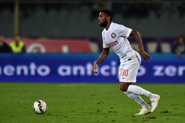FLORENCE, ITALY - OCTOBER 05:  Yann M'Vila of Inter in action during the Serie A match between ACF Fiorentina and FC Internazionale Milano at Stadio Artemio Franchi on October 5, 2014 in Florence, Italy.  (Photo by Tullio M. Puglia/Getty Images)