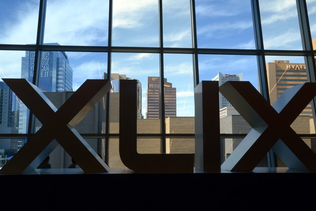 Jan 25, 2015; Phoenix, AZ, USA; General view of the Super Bowl XLIX letters and the downtown Phoenix skyline at the NFL Experience at Phoenix Convention Center in advance of Super Bowl XLIX between the Seattle Seahawks and the New England Patriots. Mandatory Credit: Kirby Lee-USA TODAY Sports Jan 25, 2015; Phoenix, AZ, USA; General view of the Super Bowl XLIX letters and the downtown Phoenix skyline at the NFL Experience at Phoenix Convention Center in advance of Super Bowl XLIX between the Seattle Seahawks and the New England Patriots. Mandatory Credit: Kirby Lee-USA TODAY Sports