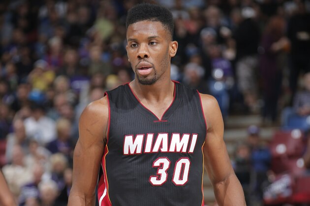 SACRAMENTO, CA - JANUARY 16: Norris Cole #30 of the Miami Heat stands on the court during the game against the Sacramento Kings on January 16, 2015 at Sleep Train Arena in Sacramento, California. NOTE TO USER: User expressly acknowledges and agrees that, by downloading and or using this photograph, User is consenting to the terms and conditions of the Getty Images Agreement. Mandatory Copyright Notice: Copyright 2015 NBAE (Photo by Rocky Widner/NBAE via Getty Images)