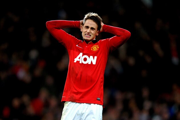 MANCHESTER, ENGLAND - JANUARY 22:  Adnan Januzaj of Manchester United reacts after his penalty is saved during the Capital One Cup semi final, second leg match between Manchester United and Sunderland at Old Trafford on January 22, 2014 in Manchester, England.  (Photo by Laurence Griffiths/Getty Images)