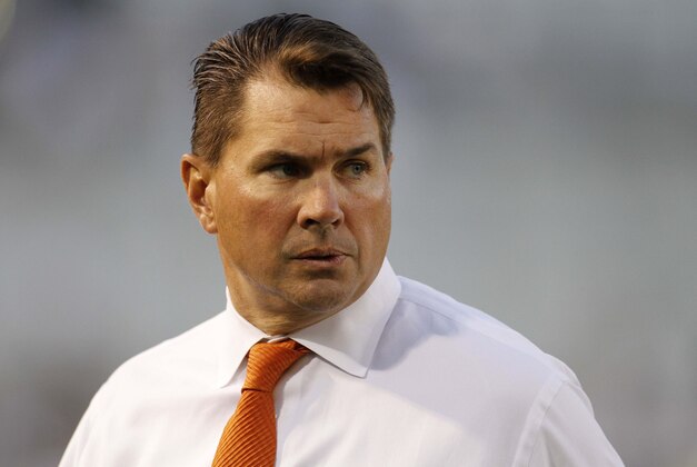 Oct 4, 2014; Atlanta, GA, USA; Miami Hurricanes head coach Al Golden prepares for a game against the Georgia Tech Yellow Jackets at Bobby Dodd Stadium. Mandatory Credit: Brett Davis-USA TODAY Sports