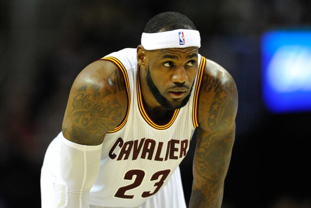 Dec 17, 2014; Cleveland, OH, USA; Cleveland Cavaliers forward LeBron James (23) during a game against the Atlanta Hawks at Quicken Loans Arena. Mandatory Credit: David Richard-USA TODAY Sports