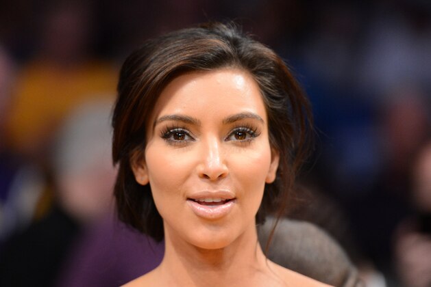 LOS ANGELES, CA - MAY 12:  Kim Kardashian looks on as the Los Angeles Lakers take on the Denver Nuggets in Game Seven of the Western Conference Quarterfinals in the 2012 NBA Playoffs on May 12, 2012 at Staples Center in Los Angeles, California. NOTE TO USER: User expressly acknowledges and agrees that, by downloading and or using this photograph, User is consenting to the terms and conditions of the Getty Images License Agreement.  (Photo by Harry How/Getty Images)