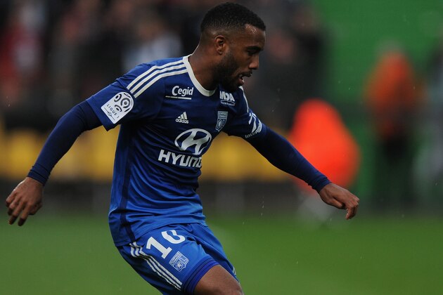 METZ, FRANCE - AUGUST 31:  Alexandre Lacazette of Lyon in action during the French Ligue 1 match between FC Metz and Olympique Lyonnais at Stade Saint-Symphorien on August 31, 2014 in Metz, France.  (Photo by Kaz Photography/Getty Images)