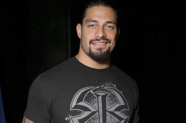 WWE Roman Reigns attends the WWE 2K15 SummerSlam Confidential Panel at Club Nokia, on Saturday, August 16, 2014 in Los Angeles. (Photo by Todd Williamson/Invision for 2K/AP Images)