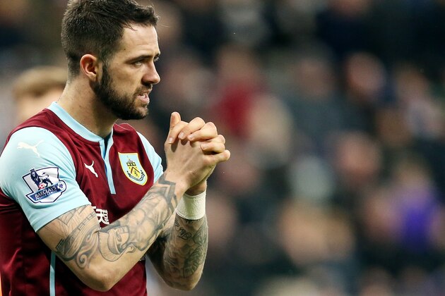 Burnley's Danny Ings during their English Premier League soccer match between Newcastle United and Burnley at St James' Park, Newcastle, England, Thursday, Jan. 1, 2015. (AP Photo/Scott Heppell)