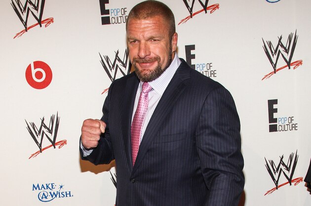 WWE Superstar Paul Levesque (AKA Triple H)  arrives at the Superstars of Hope honors Make A Wish Foundation event at The Beverly Hills Hotel on Thursday, August 15, 2013 in Beverly Hills, Calif. (Photo by Paul A. Hebert/Invision/AP)