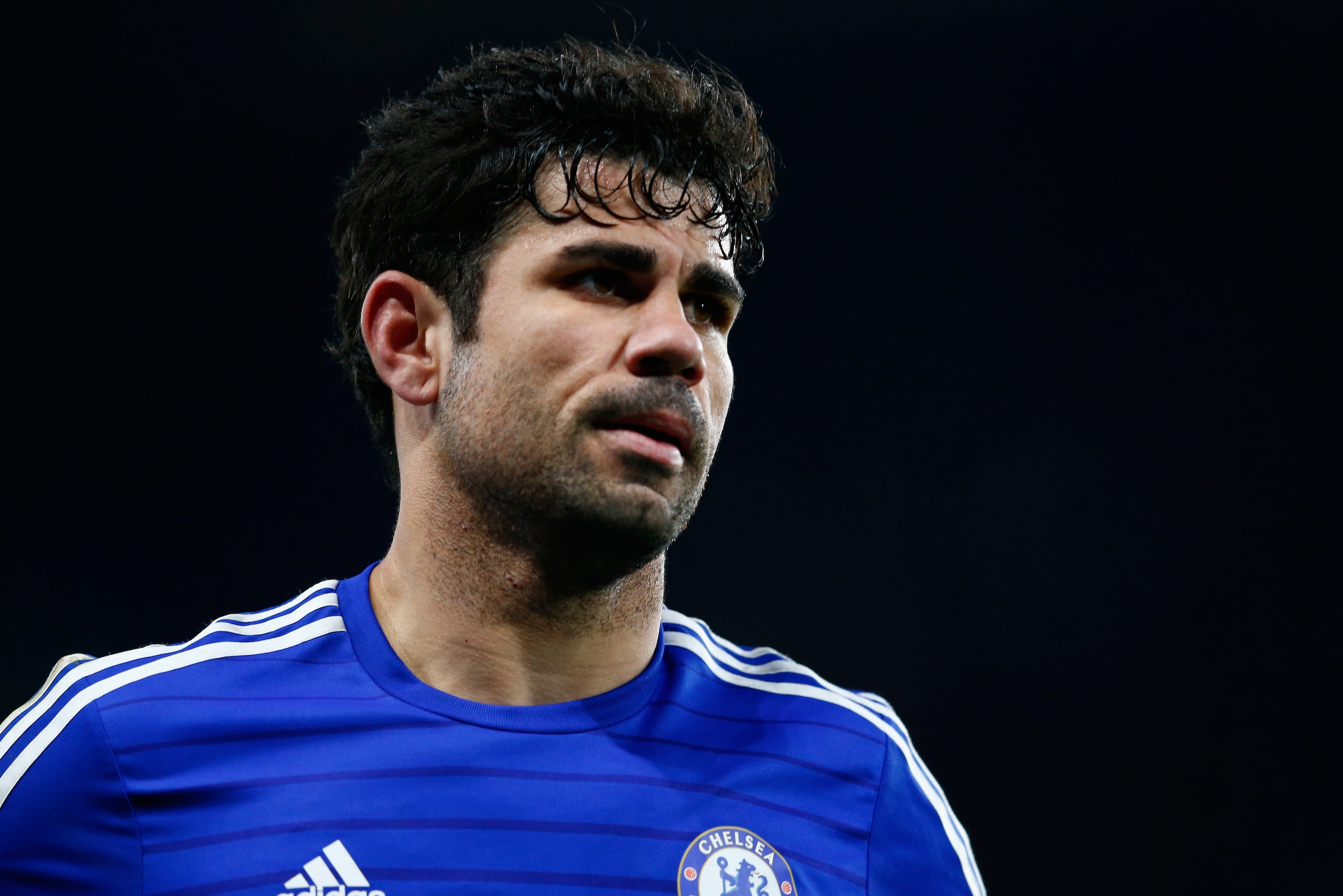 LONDON, ENGLAND - JANUARY 27:  Diego Costa of Chelsea looks on during the Capital One Cup Semi-Final second leg between Chelsea and Liverpool at Stamford Bridge on January 27, 2015 in London, England.  (Photo by Julian Finney/Getty Images)