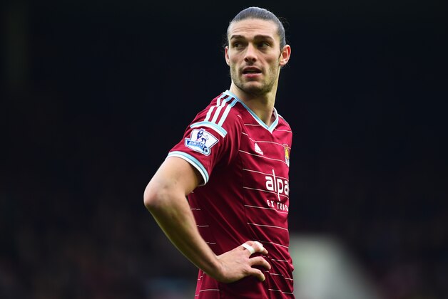LONDON, ENGLAND - JANUARY 18:  Andy Carroll of West Ham United looks on during the Barclays Premier League match between West Ham United and Hull City at Boleyn Ground on January 18, 2015 in London, England.  (Photo by Jamie McDonald/Getty Images)