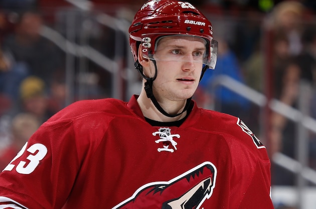 GLENDALE, AZ - DECEMBER 16:  Oliver Ekman-Larsson #23 of the Arizona Coyotes during the NHL game against the Edmonton Oilers at Gila River Arena on December 16, 2014 in Glendale, Arizona. The Coyotes defeated the Oilers 2-1 in overtime.  (Photo by Christian Petersen/Getty Images)