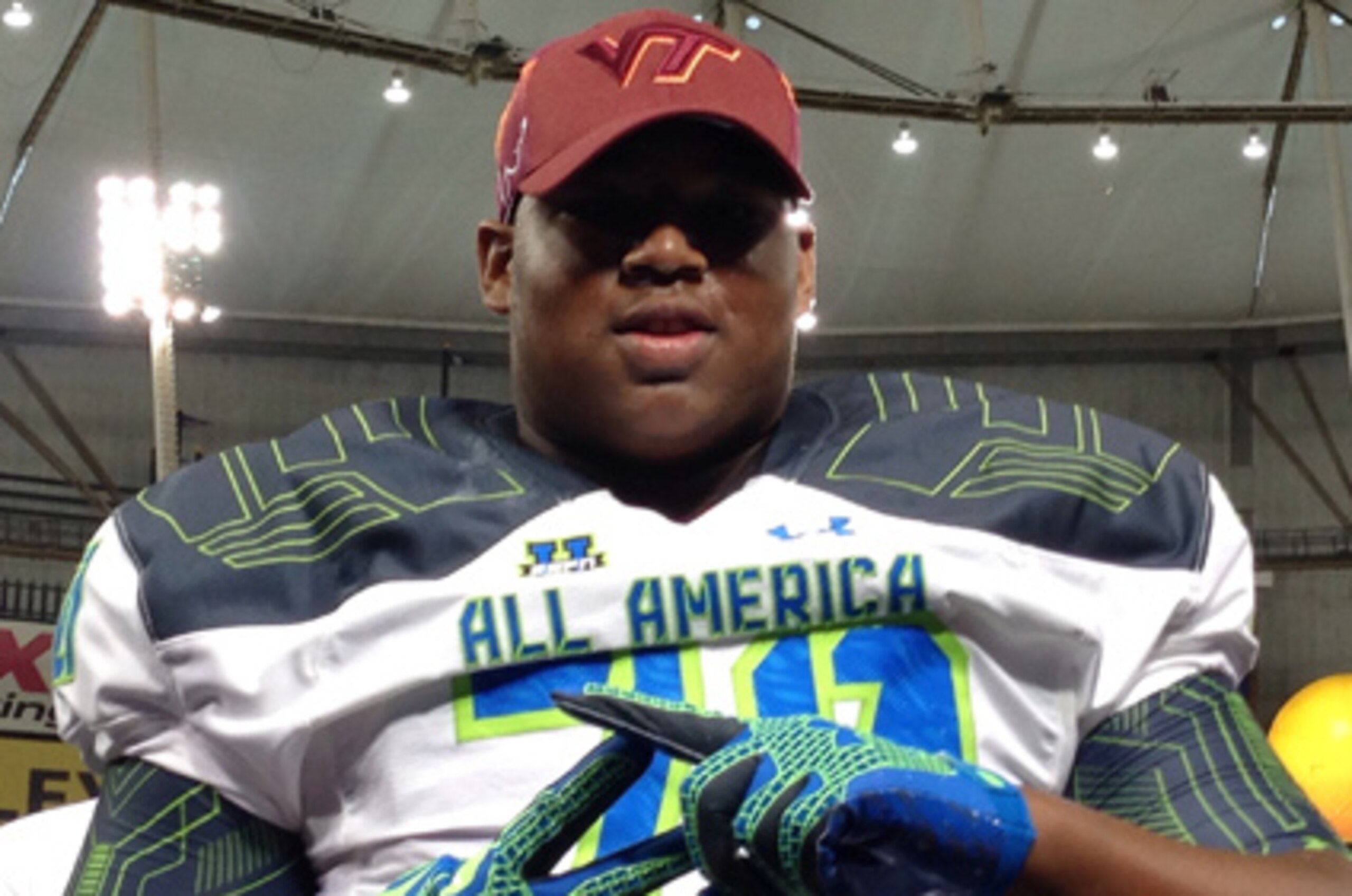 Virginia Tech defensive tackle signee Tim Settle Virginia Tech defensive tackle signee Tim Settle