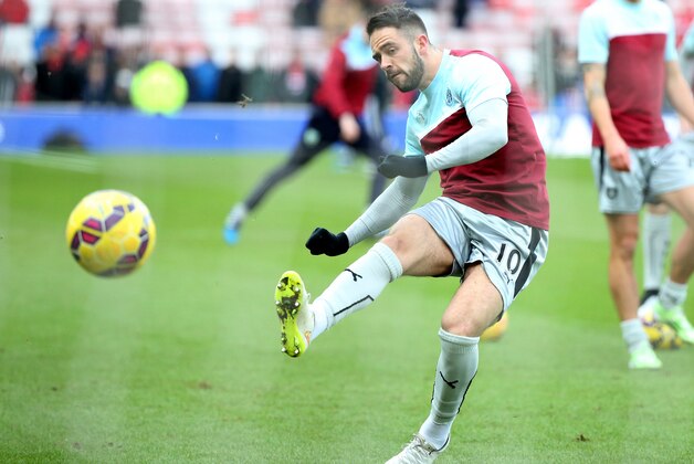 Burnley's Danny Ings ahead of their English Premier League soccer match between Sunderland and Burnley at the Stadium of Light, Sunderland, England, Saturday, Jan. 31, 2015. (AP Photo/Scott Heppell)