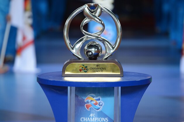 GUANGZHOU, CHINA - NOVEMBER 09:  The AFC Champions League Trophy is displayed during the AFC Champions League Final 2nd leg match between Guangzhou Evergrande and FC Seoul at Guangzhou Tianhe Sport Center Stadium on November 9, 2013 in Guangzhou, China.  (Photo by Thananuwat Srirasant/Getty Images)