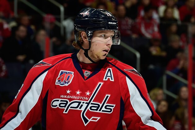 WASHINGTON, DC - FEBRUARY 01: Nicklas Backstrom #19 of the Washington Capitals looks on in the first period during an NHL game against the St. Louis Blues at Verizon Center on February 1, 2015 in Washington, DC. (Photo by Patrick McDermott/NHLI via Getty Images) WASHINGTON, DC - FEBRUARY 01: Nicklas Backstrom #19 of the Washington Capitals looks on in the first period during an NHL game against the St. Louis Blues at Verizon Center on February 1, 2015 in Washington, DC. (Photo by Patrick McDermott/NHLI via Getty Images)