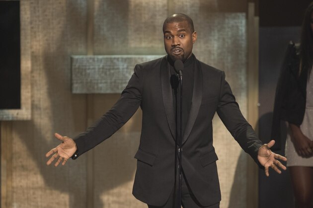 BET Honoree Kanye West accepts the Visonary Award at the BET Honors 2015 at Warner Theater on Saturday, Jan. 24, 2015in Washington. (Photo by Kevin Wolf/Invision/AP)