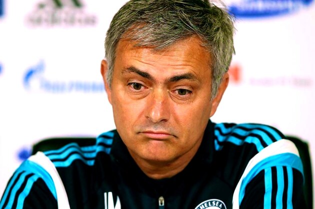 COBHAM, ENGLAND - NOVEMBER 07:  Manager Jose Mourinho of Chelsea attends a Chelsea Press Conference at Cobham Training Ground at Chelsea Training Ground on November 7, 2014 in Cobham, England.  (Photo by Clive Rose/Getty Images)