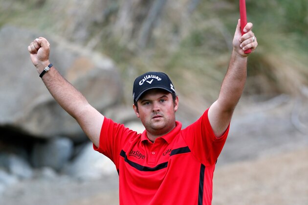 LA QUINTA, CA - JANUARY 25:  Patrick Reed of the United States celebrates a birdie putt on the 16th hole during the final round of the Humana Challenge in partnership with The Clinton Foundation on the Arnold Palmer Private Course at PGA West on January 25, 2015 in La Quinta, California.  (Photo by Todd Warshaw/Getty Images)
