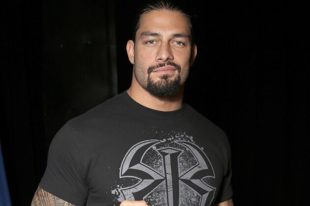 WWE Roman Reigns attends the WWE 2K15 SummerSlam Confidential Panel at Club Nokia, on Saturday, August 16, 2014 in Los Angeles. (Photo by Todd Williamson/Invision for 2K/AP Images)